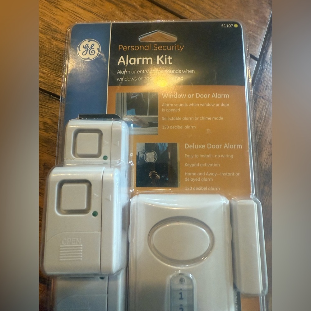 GE Personal Security Alarm Kit - White
